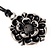 Tudor rose amulet, silvered - Celtic Webmerchant