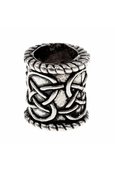 Beard pärla med knut motiv, försilvrad - Celtic Webmerchant