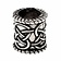 Beard bead with knot motif, silvered - Celtic Webmerchant