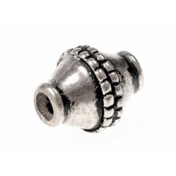 Viking beard bead Ingmar, silvered - Celtic Webmerchant