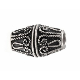 Viking beard bead Rusvik, silvered - Celtic Webmerchant