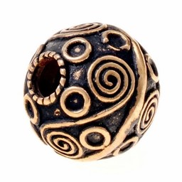 Viking beard bead Birka, bronze - Celtic Webmerchant