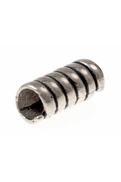 Viking hair / beard bead, silvered bronze - Celtic Webmerchant