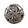 Anello celtica con Triskelion, bronzo - Celtic Webmerchant