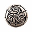 Anello celtica con Triskelion, bronzo - Celtic Webmerchant