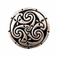 Celtic ring with triskelion, bronze - Celtic Webmerchant