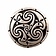 Bague Celtique avec triskelion, argenté - Celtic Webmerchant