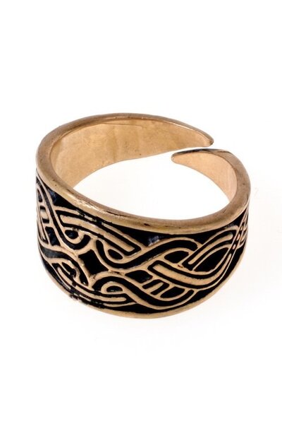 Magyar ring with knot motif, bronze - Celtic Webmerchant