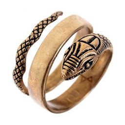 Romersk slange ring, bronze - Celtic Webmerchant