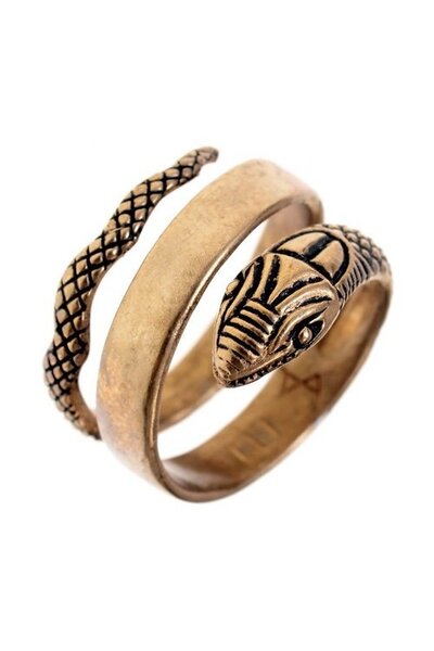 Romersk slange ring, bronze - Celtic Webmerchant