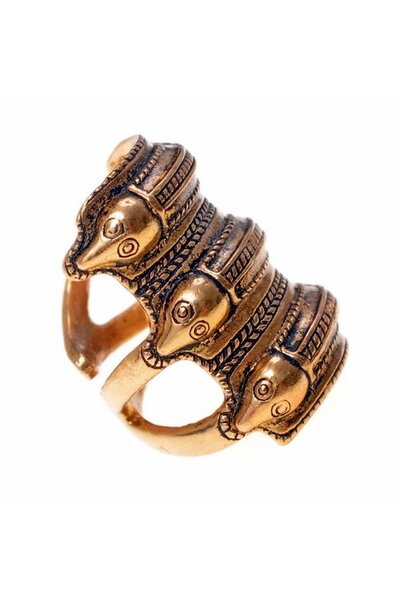 Germanische Eisenzeit Ring Segerstad, versilbert - Celtic Webmerchant