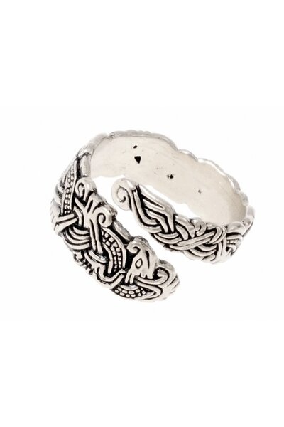 Vikingring eiland Man, verzilverd - Celtic Webmerchant