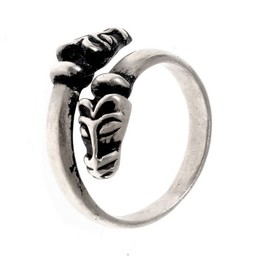 Iceland Viking ring, silvered - Celtic Webmerchant