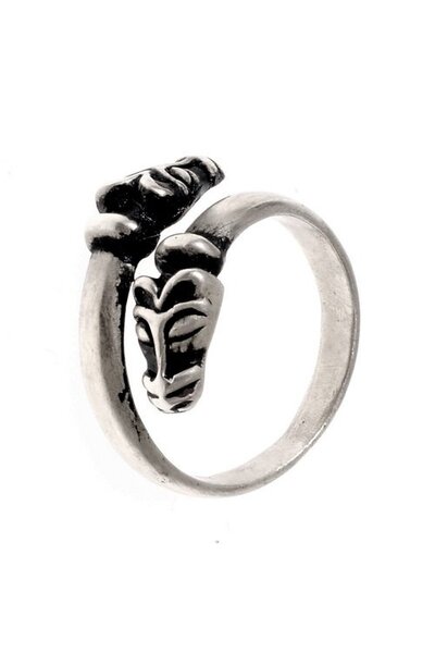 Island Viking Ring, versilbert - Celtic Webmerchant