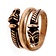 Luksusowy pierścień Islandii Viking brązu - Celtic Webmerchant