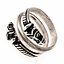 Luxurious Iceland Viking ring, silvered - Celtic Webmerchant
