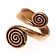 Celtic Ring mit Spiralen, Bronze - Celtic Webmerchant