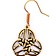 Keltische triskelion oorbellen Mabinnogion, brons - Celtic Webmerchant