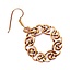 Boucles d'oreilles couronne celtique, bronze - Celtic Webmerchant