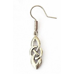 Boucles d'oreilles celtiques Dagda, SILVERED - Celtic Webmerchant