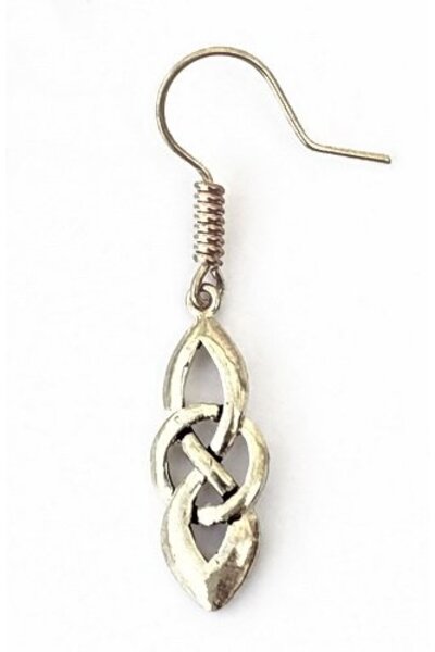 Boucles d'oreilles celtiques Dagda, SILVERED - Celtic Webmerchant