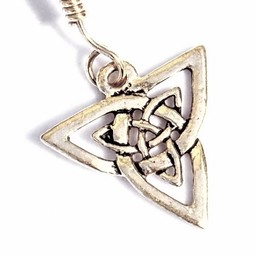 Celtic earrings triquetra, silvered - Celtic Webmerchant