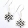 Celtic earrings Lugh, silvered - Celtic Webmerchant