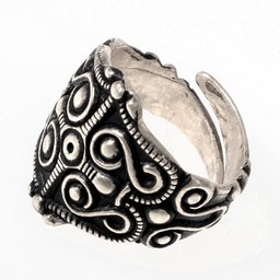 anello di gallico La Tene, argentato - Celtic Webmerchant