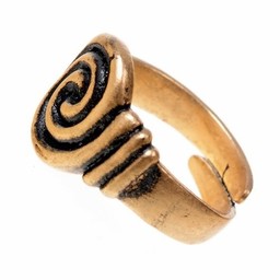 Angelsaksiske ring 7.-8. århundrede, forsølvede - Celtic Webmerchant
