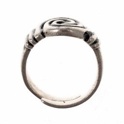 Anglosajona anillo 7 y 8 de siglo, plateado - Celtic Webmerchant