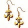 Earrings fleur de lys, bronze - Celtic Webmerchant