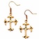 Earrings with gothic cross, bronze - Celtic Webmerchant