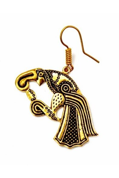 Øreringe germansk raven, bronze - Celtic Webmerchant