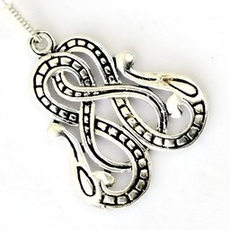 Le serpent de Midgard de Viking, argentait - Celtic Webmerchant