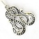 Viking earrings Midgard snake, silvered - Celtic Webmerchant