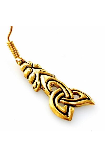 Viking earrings Borre style, bronze - Celtic Webmerchant