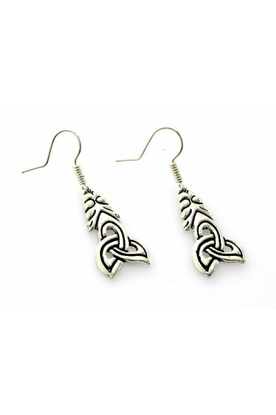 Boucles d'oreilles Viking Borre style bronze argenté - Celtic Webmerchant