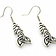 Boucles d'oreilles Viking Borre style bronze argenté - Celtic Webmerchant