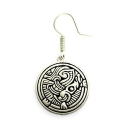 Vikingo pendientes Birka, bronce plateado - Celtic Webmerchant