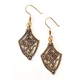 Boucles d'oreilles Viking style de Borre, bronze - Celtic Webmerchant