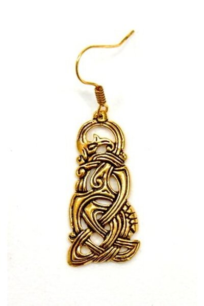 Viking kolczyki smok, brąz - Celtic Webmerchant