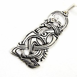 Viking kolczyki smoka, posrebrzane - Celtic Webmerchant