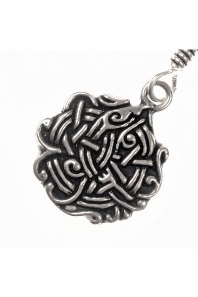 Boucles d'oreilles noeud Viking, argentait - Celtic Webmerchant