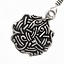 Earrings Viking knot, silvered - Celtic Webmerchant