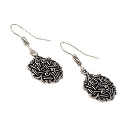 Boucles d'oreilles noeud Viking, argentait - Celtic Webmerchant