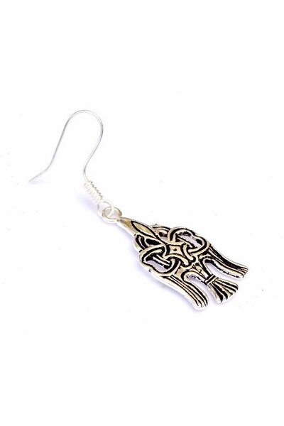 Rusvik earrings Jaroslav, silvered - Celtic Webmerchant
