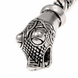 Oseberg Viking bracelet S, silvered - Celtic Webmerchant