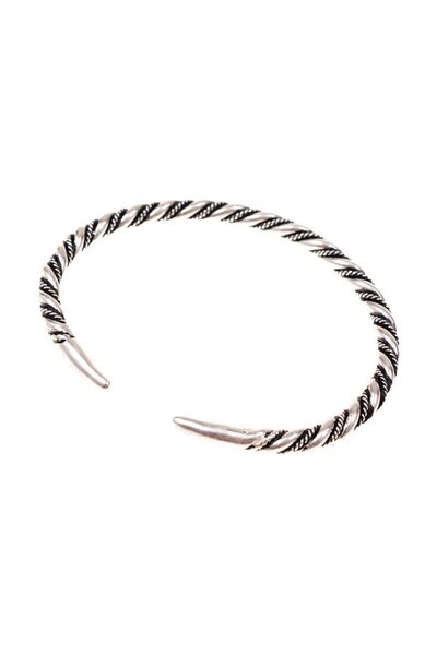 Viking bracelet Halsingland, silvered - Celtic Webmerchant