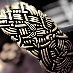 Pulsera ancha irlandés antiguo, bronce - Celtic Webmerchant