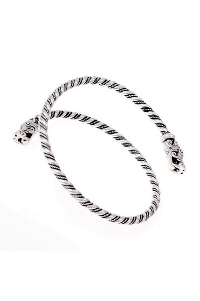 Viking øvre armbånd Gotland, forsølvede - Celtic Webmerchant